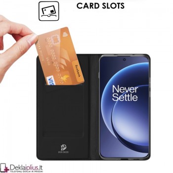 Dux Ducis Skin Pro dirbtinės odos dėklas - juodas (Oneplus 15) Dux Ducis Skin Pro dirbtinės odos dėklas - juodas (Oneplus 15)